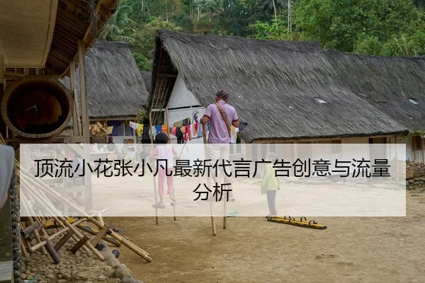 顶流小花张小凡最新代言广告创意与流量分析